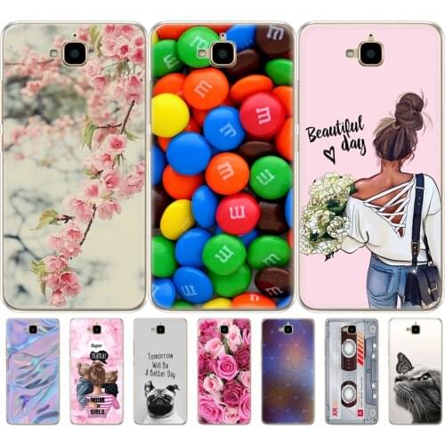 Case for Huawei Honor 4C Pro Case Honor 4C Pro Cover Soft silicon Back Case for Huawei Y6 Pro 2015 Case TIT-L01 TIT-TL00 Phone