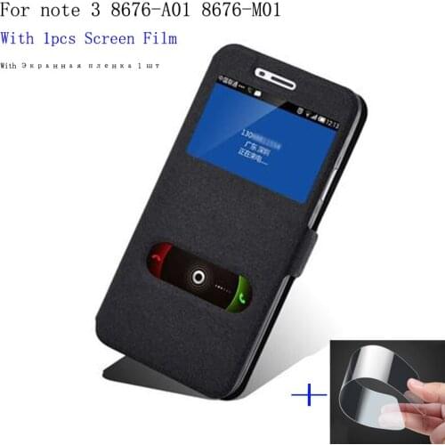 For Coolpad Great God note3 note 3 Case Cover Flip Leather Smart View Window Protection Shell 8676-A01 8676-M01 Phone Holster