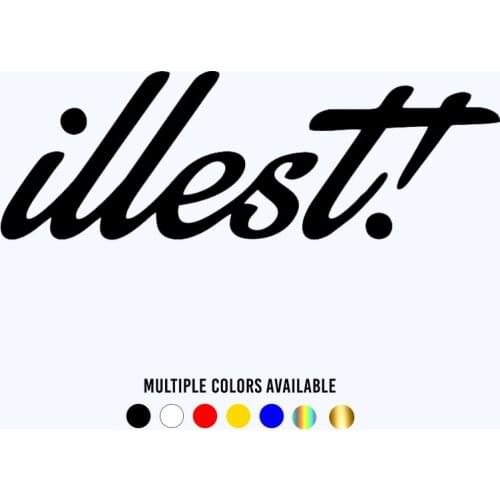 CK2971# JDM illest 2 reflective funny car sticker vinyl decal waterproof car auto stickers on car truck bumper rear window