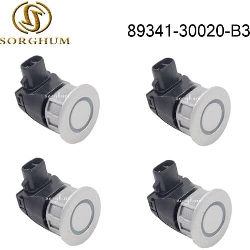 4PCS PDC Parking Distance Control Sensor For Toyota Crown Majesta Lexus IS250 IS350 GS300 Silver 89341-30020-B3 89341-30020