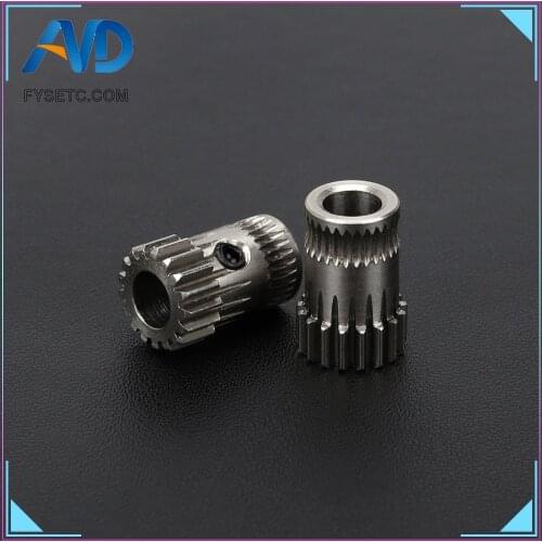 1pc Prusa i3 Steel Pulleys Prusa i3 MK2/MK3 3D Printer Parts Cloned Btech Dual Gears DIY Kit 3D Printer Gears Extrusion Wheel
