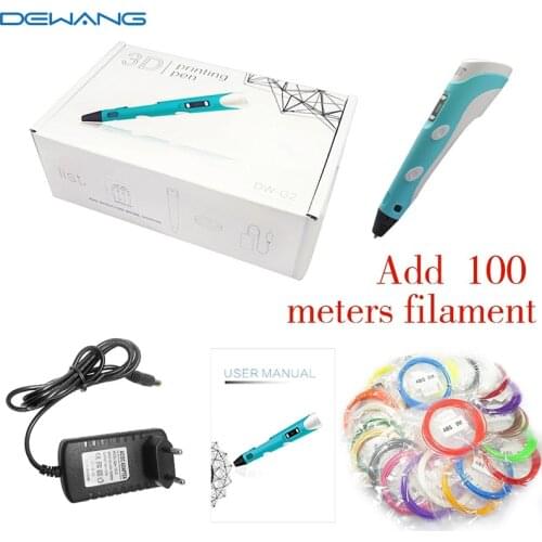 DEWANG 3D Printing Pen 3D Pen 200M ABS/PLA Filament 3D Printer Pen Birthday Gift Scribble Pen for School Gadget Lapiz 3D Pencil
