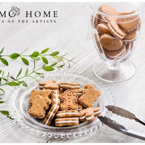 10pcs Festive Party Supplies Artificial Decorations Foods Simulation Biscuits Chocolate Sandwiched Cake Model table decoration