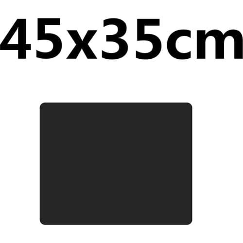 FFFAS 45X35cm All Black Standard Square Size Mouse Pad Mat Game Gamer Gaming Mousepad Compute Laptop Desk Tablet Keyboard