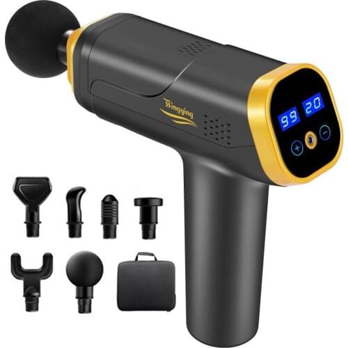 LCD Display Massage Gun Deep Muscle Massager Muscle Pain Body Neck Massage Exercising Relaxation Slimming Shaping Pain Relief