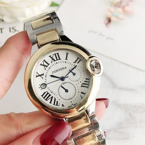 Fashion Rose Gold Watch For Women Quartz Movement Luxury Stainless Steel Wristwatch Ladies Watches Womens 2021 Business Watches