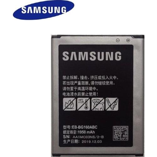 Samsung Original Battery For Samsung Galaxy Folder 2 SM-G1600 SM-G1650W EB-BG160ABC Genuine battery High Capacity 1950mAh