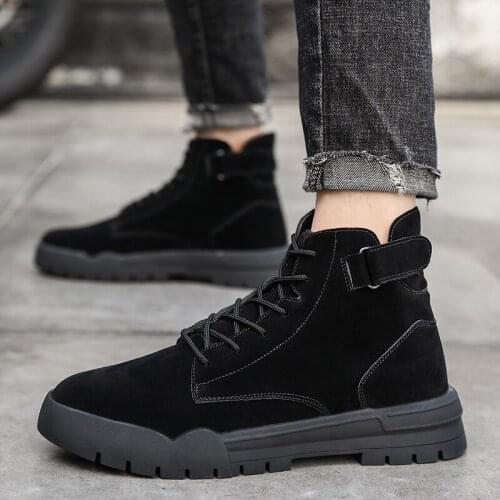 Sale sports boty causal de man home mens for cuero boots fashion botas 2020 leather black zapatos sapatos para spring Mens hot