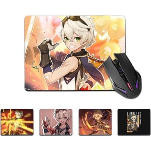 FHNBLJ Top Quality Genshin Impact Bennett Rubber Mouse Durable Desktop Mousepad Top Selling Wholesale Gaming Pad mouse