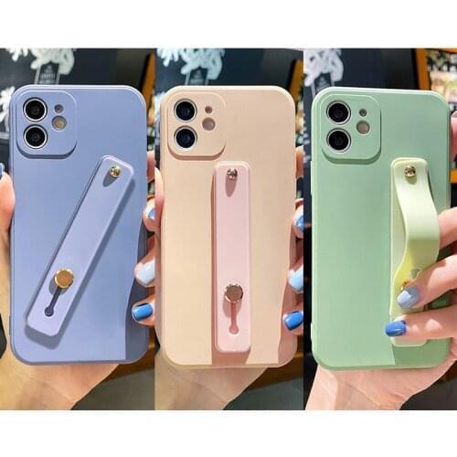 Fabulous Liquid Silicone Wrist Strap Phone Holder Case For Samsung Galaxy A52,A72 Phone Holder Cover For Samsung A42 5G,A32 5G