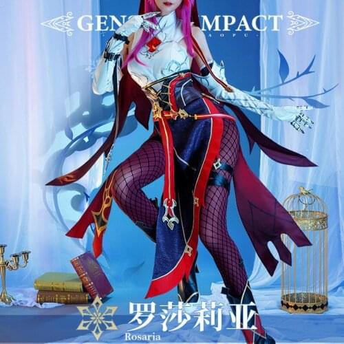 Rosaria Cosplay Genshin Impact Cosplay Game Full Set Of Animation Clothing Women Pre-sale 2021 New