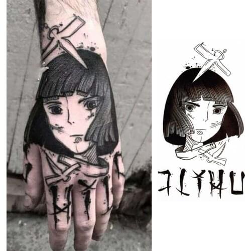 Waterproof Temporary Tattoo Sticker Cool Japan Anime Chihiro Tato Body Art Water Transfer Fake Flash Tatoo for Girl Women Men