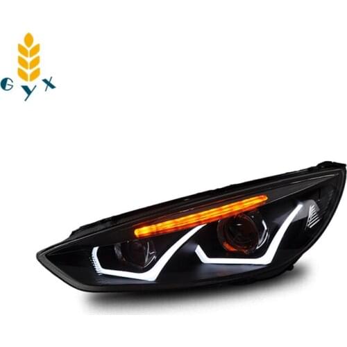 High-quality used for 15-18 new Fox headlight assemblies modified bifocal lens xenon lamp LED daytime running light headlights