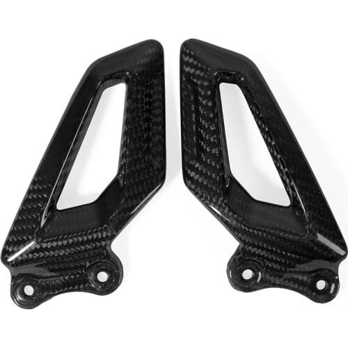 Motorcycle Carbon Fiber Heel Guard Fairing Foot Peg Plates Accessories for BMW S1000RR S 1000RR 2020