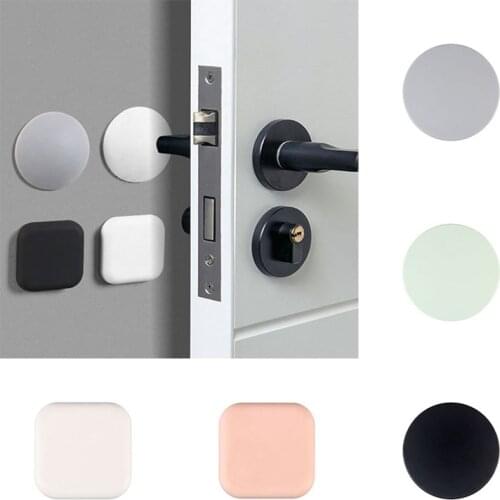 1pc Door Stopper Thicken Rubber Door Handle Crash Pad Mute Shockproof Doors Holder Wall Protector Doorstopper Buffer Pad Toilet