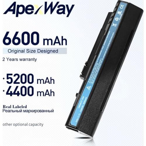 11.1V Laptop Battery for Acer Aspire One 8.9 10.1" (White) 571 A110 A150 D210 UM08A31 UM08A32 UM08A51 LC.BTP00.045 6600mAh