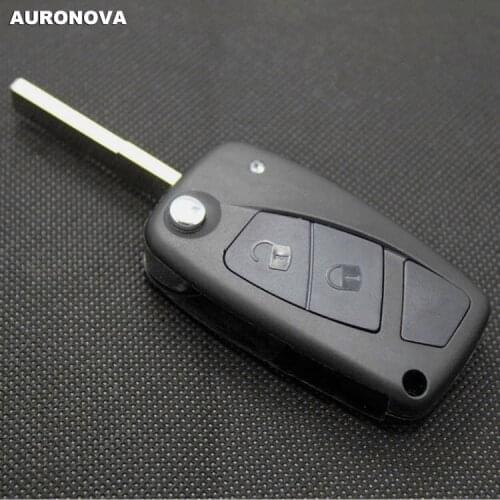 AURONOVA New Replace Folding Key Shell for FIAT Speedgear 2 Buttons Remote Car Key Case