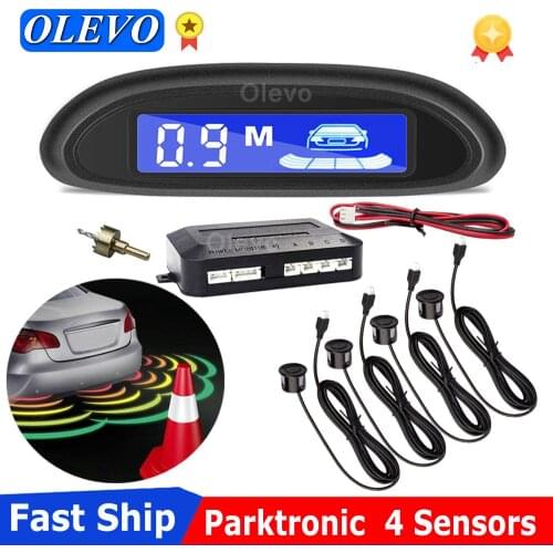 2020 Car Parktronic Parking Sensors parktronics for car With 4 Parking Sensors radar detector Parking Radar Monitor Detector