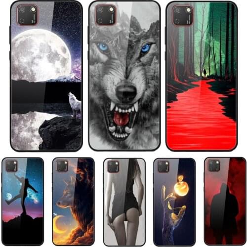 Tempered Glass Case For Huawei HONOR 9S Case 5.45 inch Silicon Phone Case For Honor 9S 9 S 2020 DUA-LX9 Back Cover Coque Bumper