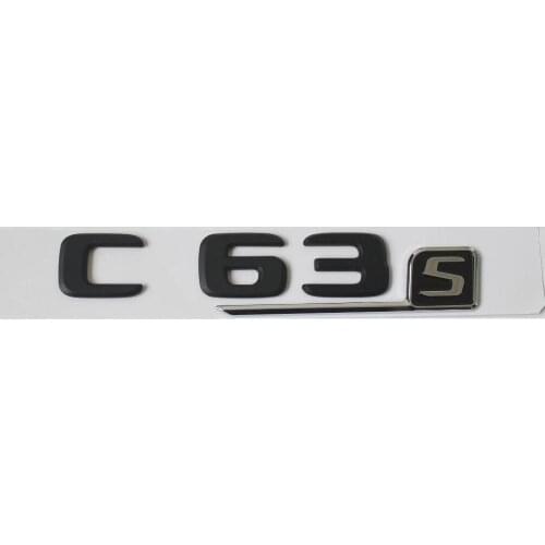 Black Letters C63s Trunk Emblem Badges Emblems for C63 S 2017