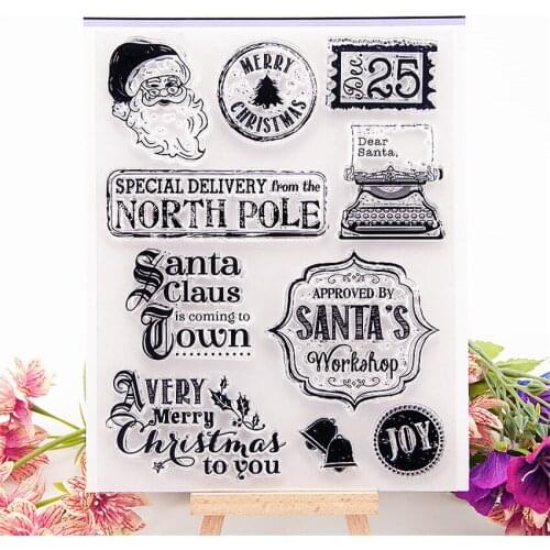 Hot selling typewriter transparent clear stamp / silicone seal roller stamp DIY scrapbook album / card production