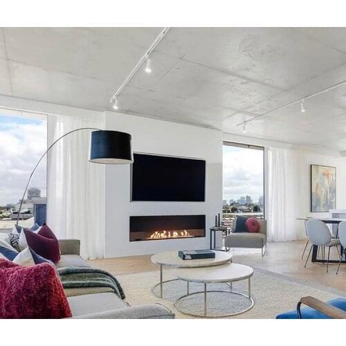 Inno-Fire 48 inch silver or black intelligent control fireplace alcohol fireplace