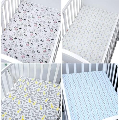 Crib Sheets Fits For Babies And Toddlers In Bedding Set Muslinlife Cotton Crib Mattress Protector Baby Bed Sheet For Crib Size