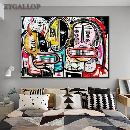Colorful Street Graffiti Wall Poster Joachim Abstract Art Canvas Painting Living Room Wall Art Home Decoration Pictures Unframed