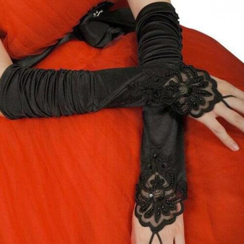 LBKKC DRESSES Wedding Lace Gloves