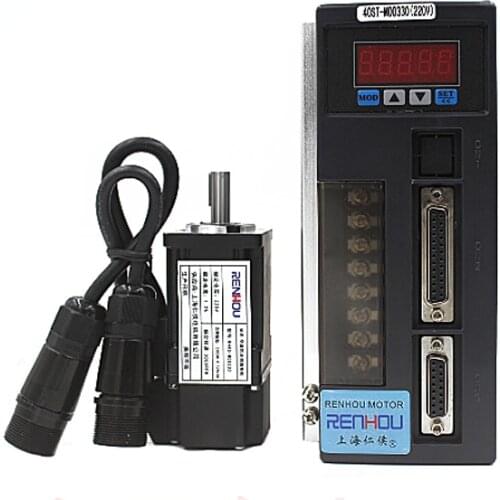 Better 100W servo motor cnc 40ST-M00330 40ST Servo motor 0.32N.M 3000rpm AC Servo Motor Drive permanent magnet synchronous motor