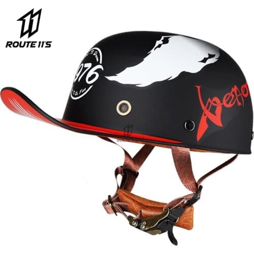 Motorcycle Helmet Open Face Casco Moto Vintage Retro Motorcycle Half Helmet Chopper Biker Motorbiker Capacete MOTO Men And Women