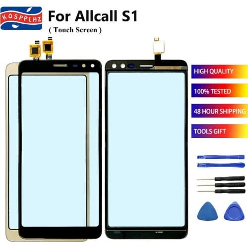 5.5" Mobile Phone Front Glass For Allcall S1 Touch Screen Glass 100% New Digitizer Panel TouchScreen Sensor + Tools +Adhesive