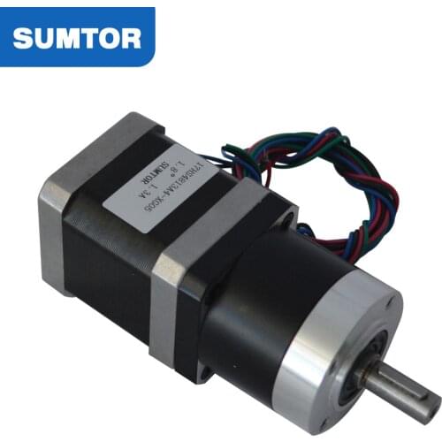 Nema 17 planetary gearbox stepper motor 5:1 ratio 48mm motor body length 52N.cm holding torque