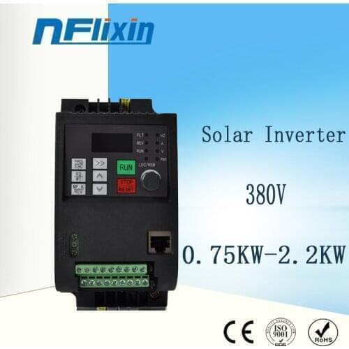 PV solar inverter DC to AC three-phase converter 380V 0.75kw/1.5kw/2.2kw with MPPT Control for solar pump