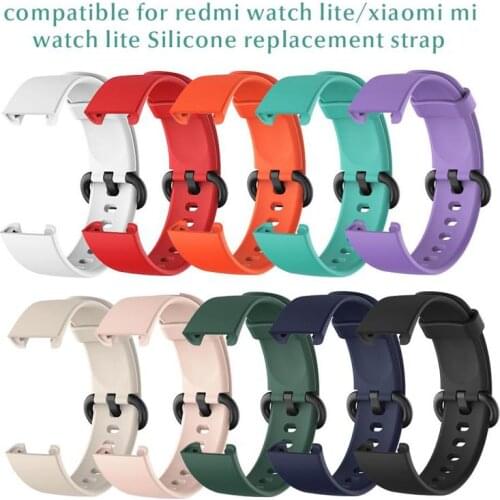 Watch Band For Xiaomi Mi Watch Lite/Redmi Watch Lite Smart Watch Replacement Silicone Strap Wrist Strap Smart Accessories