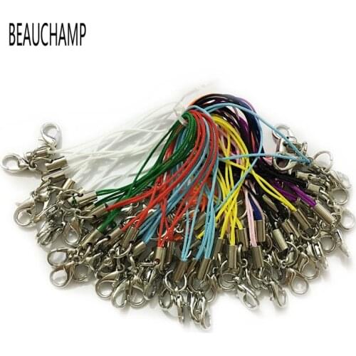 BEAUCHAMP String Lariat Lanyard Strap Cords Lobster Swivel Clasp Split Rings Multycolor Hang Rope keychains Mobile Usb Connector