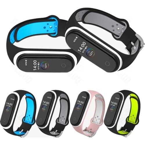 Bracelet for Xiaomi Mi Band 6 5 4 3 correa Strap Silicone Wristband Replacement Strap for Xiaomi Mi band 3 4 5 6 NFC Belt