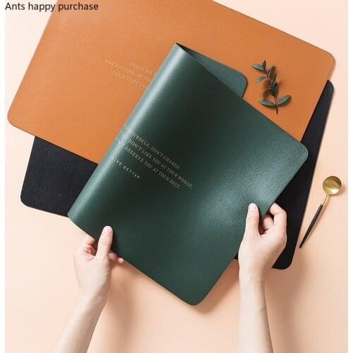 Nordic Leather Placemat Western Food Restaurant Placemat Home Waterproof Oil-proof Rectangular Insulation Mat Steak Table Mat