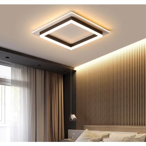Modern Minimalism LED Ceiling Light Square/Round Indoor down light Ceiling Lamp creative personality study bedroom balcony lamp