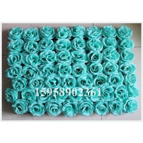SPR Free Shipping 60*40cm Tiffany mix color Artificial silk rose flower wall wedding background lawn/pillar market decoration