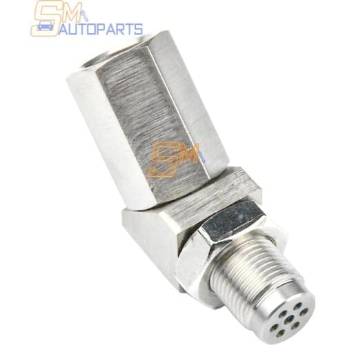 Universal 135 Degree O2 Sensor Spacer Engine Light CEL Check Bung Mini Catalytic Converter Solid