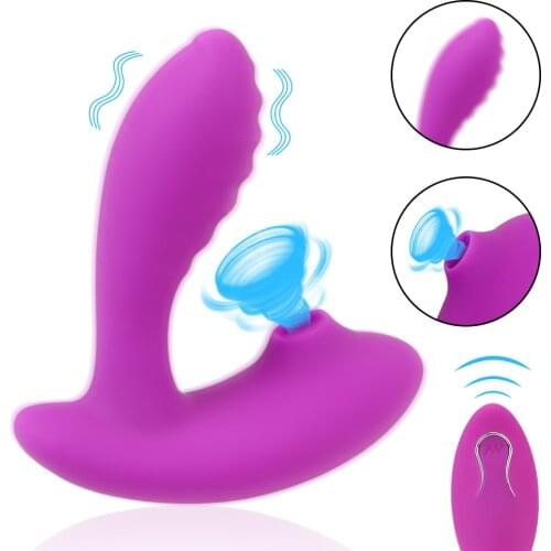 10 Speed Vagina Sucking Vibrator Clitoris Vagina G spot Stimulation Nipple Sucker 2 in1 Remote Control Sex Toys for Woman