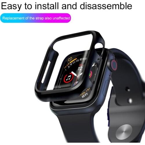 For Apple Watch Suitable 1/2/3 screen protector for Apple Watch 38 42 40 44 mm watch tempered glass case watch screen protectiv