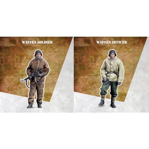 1/35 Resin Model Figure GK,2 Figure , Unassembled and unpainted kit