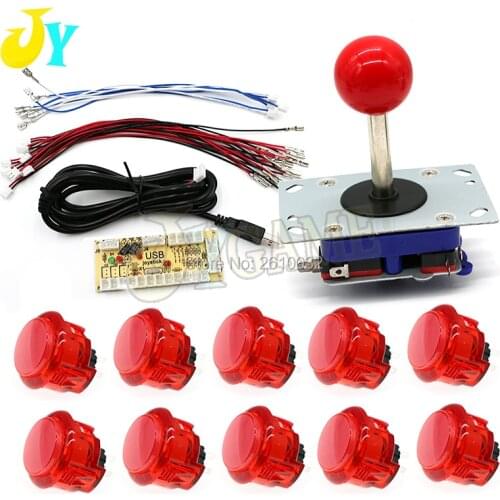 1 Player Arcade USB Encoder Board +Push Buttons + ZIPPY J DIY Raspberry Pi/PC Zero Delay Arcade USB Controller