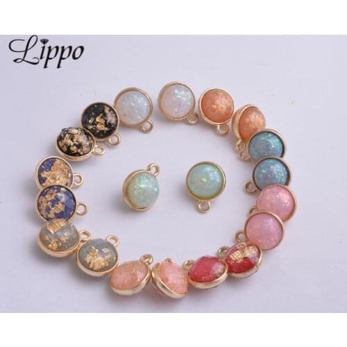 20pcs 14*17mm Cabochon Glasses Charms Hand Craft Anklet Bracelet DIY Jewelry