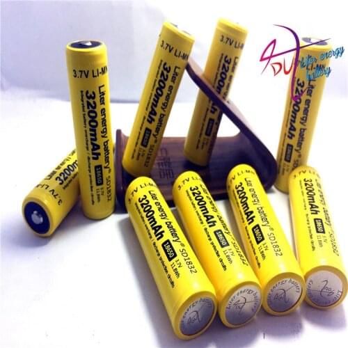 3PCS New Original 18650 3.7 v 3200 mah Lithium Rechargeable Battery NCR18650B For Flashlight/Laptop batteries