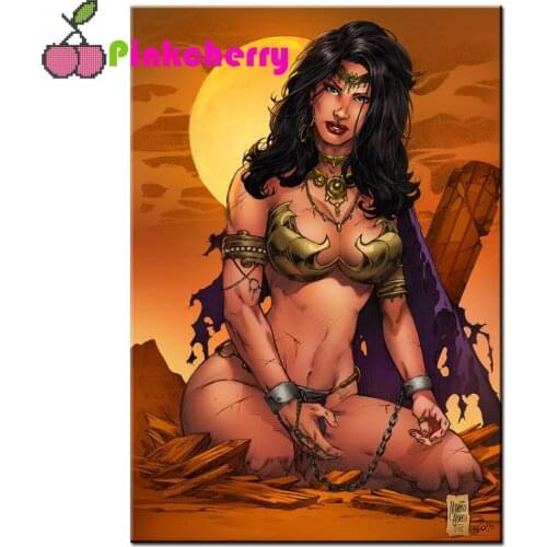 5d full square round diamond painting large size"Egyptian God"mosaic diamond embroidery cross stitch Vintage Portrait Decor k307