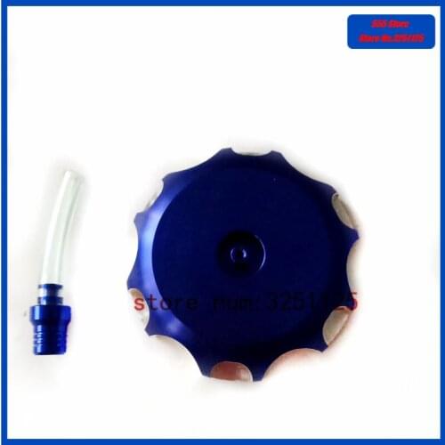 60mm CNC Aluminum Blue Fuel Gas Tank Cap For Honda XR200 CR250 XR400 Pit Dirt Bike 1986-2010 Motorcycle
