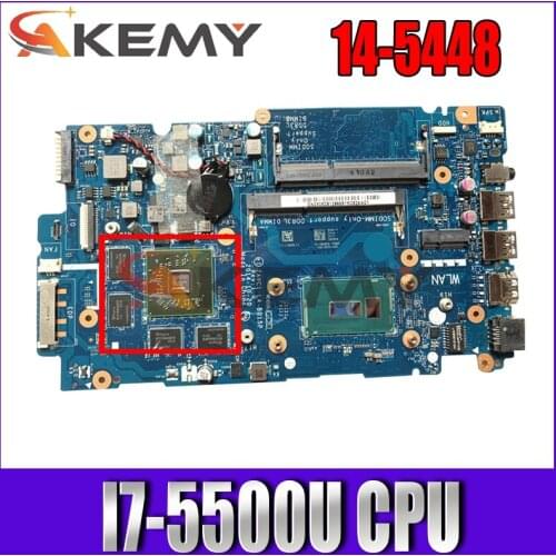 Akemy For Dell 14-5448 5448-14MR laptop motherboard 14 inch SR23W I7-5500U CPU R7 M265 GPU CN-0VW3X0 0VW3X0 ZAVC1 LA-B015P